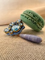 Baby blue sparkle earrings