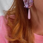 Lilac sparkle earrings