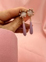 Elegance σκουλαρίκι λιλά