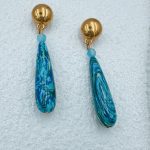 Swirl drop earrings