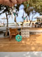Flower turquoise pendant - Image 2