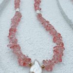 Beach pink necklace