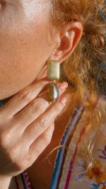 Earrings Botswana Choco - Image 2