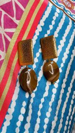 Earrings Botswana Choco - Image 3