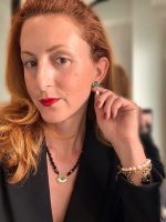 Emerald Whisper Earrings-Σκουλαρίκια με νεφρίτη - Image 2