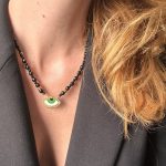 Green Eye Symbol Necklace