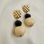 Cream Earrings