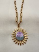Sunset pendant purple