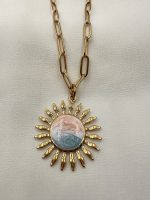 Sunset pendant peach