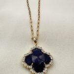 Quatrefoil  pendant Lapis Lazouli