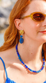 Nymphe Earrings blue - Image 4