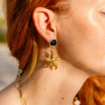 Nerissa Star black earrings