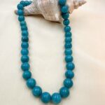 Timeless Aqua Aura – Χειροποίητο Κολιέ από Μπλε Αχάτη