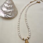 Shell Whisper-Κολιέ με μαργαριτάρια καλλιεργημένα γλυκού νερού