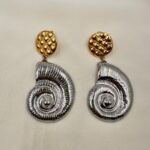 Nautical earrings large silver