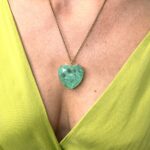 Ocean heart emerald-Μεταγιόν καρδιά σμαραγδί