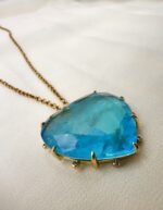 Ocean heart azzuro-Μεταγιόν καρδιά γαλάζιο - Image 3