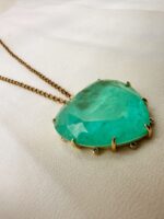 Ocean heart emerald-Μεταγιόν καρδιά σμαραγδί - Image 2