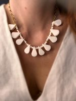 Coral White Elegance necklace-Κολίε λευκό κοράλλι - Image 6