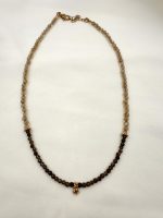 Noa Minimal necklace brown/beige -Κολιέ μπεζ/καφέ - Image 5