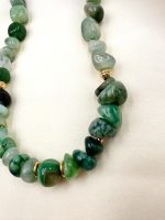 Green Harmony necklace-Κολιέ πράσινος αχάτης - Image 4