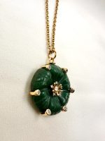 Jade Blossom Necklace -Μεταγιόν πράσινος νεφρίτης - Image 4
