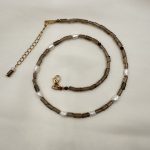 Coffee Quartz Dream-Κολιέ καφέ χαλαζίας