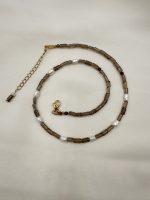 Coffee Quartz Dream-Κολιέ καφέ χαλαζίας