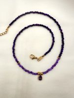 Noa Minimal necklace lilac -Κολιέ λιλά