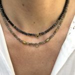 Noa Minimal necklace black -Κολιέ μαυρο