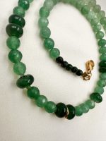 Ophelie necklace Green Emerald-Κολιέ πράσινο - Image 5