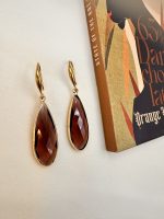 Eleganza  Nascosta Simple brown -Σκουλαρίκι κρύσταλλο καφέ