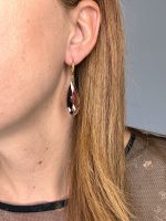 Eleganza  Nascosta Simple brown -Σκουλαρίκι κρύσταλλο καφέ - Image 2