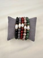 Scarlet agate bracelet Green -Βραχιολι πέτρα αχάτης-μαργαριτάρι πράσινο - Image 3