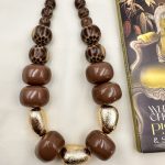 Eterna Mocha Mouse  statement  necklace-Κολιέ statement καφέ