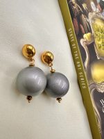 Bold  Silver Pearl earrings -Σκουλαρίκια πέρλα ασημί