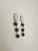 Hematite Long earrings -Σκουαρίκια μακριά αιματίτη
