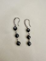 Hematite Long earrings -Σκουαρίκια μακριά αιματίτη - Image 4