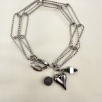Urban heart bracelet silver -Βραχιόλι ασημί  με charm καρδιά