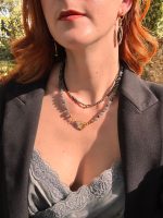 Shades of Gray necklace-Κολίε αποχρώσεις γκρι - Image 2