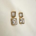 Princess Zirgonia Pearl earrings -Σκουλαρίκια πέρλα με ζιργκόν