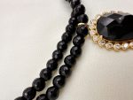 Black Royale necklace-Κολιέ με αχάτη και όνυχα μαύρο - Image 5