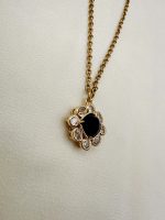 Dahlia pendant black -Μεταγιόν με πέτρα όνυχα μαύρο χρώμα - Image 2