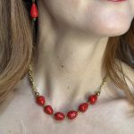 Absolute red Drops-Σκουλαρίκια σταγόνες κόκκινα