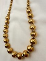 Classic  hematite gold necklace-Κολιέ ασημί αιματίτης σχήμα σφαίρα - Image 4