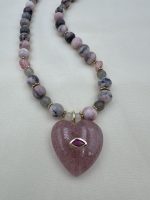 Eclat Heart necklace pink
