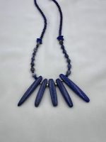 Long Lapis Blue necklace-Μακρύ κολίε Λάπις Λαζούλι - Image 2