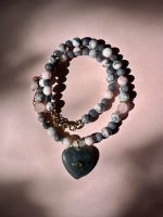 Eclat Heart necklace grey - Image 3