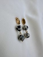 Dalmatian Jasper earrings - Σκουλαρίκια με Iάσπις Δαλματίας