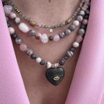 Giulia neclace grey-pink Jasper